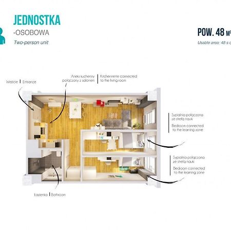 Studios And Shared Rooms At Livinnx คราคูฟ ภายนอก รูปภาพ